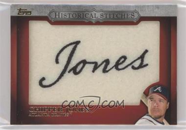 2012 Topps - Manufactured Historical Stitches #HS-CJ - Chipper Jones