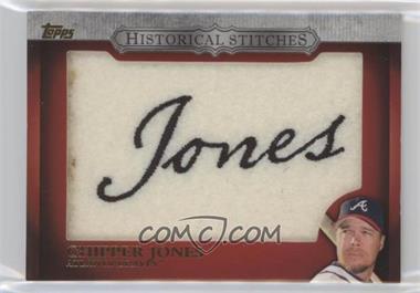 2012 Topps - Manufactured Historical Stitches #HS-CJ - Chipper Jones