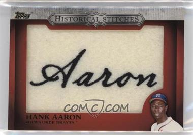 2012 Topps - Manufactured Historical Stitches #HS-HA - Hank Aaron [EX to NM]