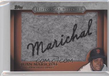 2012 Topps - Manufactured Historical Stitches #HS-JM.1 - Juan Marichal