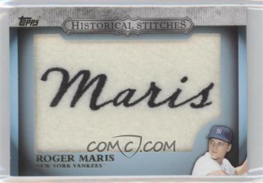 2012 Topps - Manufactured Historical Stitches #HS-RM.1 - Roger Maris (Yankees; Series 1)