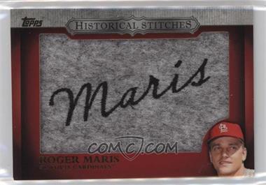 2012 Topps - Manufactured Historical Stitches #HS-RM.2 - Roger Maris (Cardinals; Series 2)