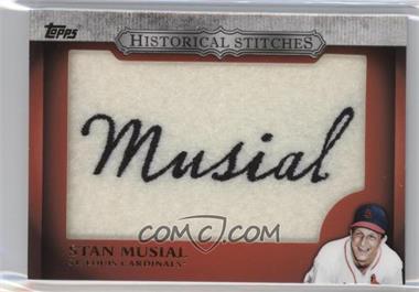 2012 Topps - Manufactured Historical Stitches #HS-SM - Stan Musial