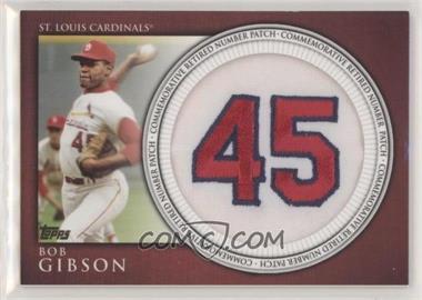 2012 Topps - Manufactured Retired Number Patch #RN-BG - Bob Gibson [EX to NM]