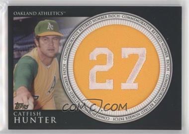2012 Topps - Manufactured Retired Number Patch #RN-CH - Catfish Hunter