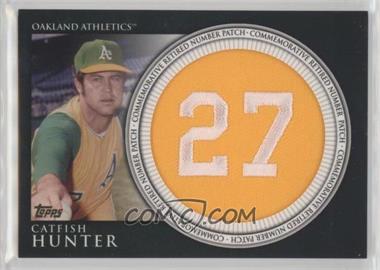 2012 Topps - Manufactured Retired Number Patch #RN-CH - Catfish Hunter