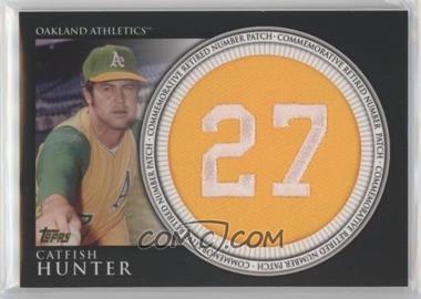 2012 Topps - Manufactured Retired Number Patch #RN-CH - Catfish Hunter