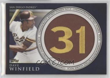 2012 Topps - Manufactured Retired Number Patch #RN-DW - Dave Winfield [EX to NM]