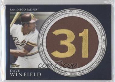 2012 Topps - Manufactured Retired Number Patch #RN-DW - Dave Winfield