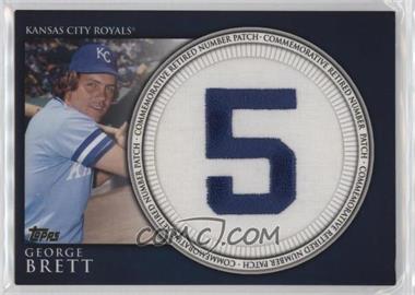 2012 Topps - Manufactured Retired Number Patch #RN-GB - George Brett