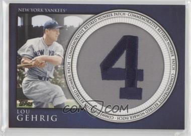 2012 Topps - Manufactured Retired Number Patch #RN-LG - Lou Gehrig