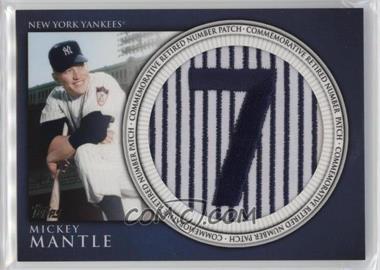 2012 Topps - Manufactured Retired Number Patch #RN-MM - Mickey Mantle [EX to NM]