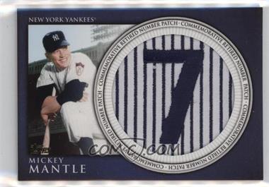2012 Topps - Manufactured Retired Number Patch #RN-MM - Mickey Mantle