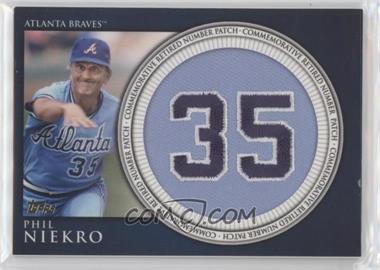 2012 Topps - Manufactured Retired Number Patch #RN-PN - Phil Niekro