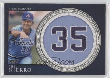 2012 Topps - Manufactured Retired Number Patch #RN-PN - Phil Niekro