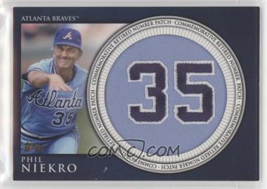 2012 Topps - Manufactured Retired Number Patch #RN-PN - Phil Niekro