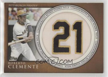 2012 Topps - Manufactured Retired Number Patch #RN-RC.1 - Roberto Clemente [EX to NM]