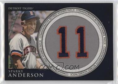 2012 Topps - Manufactured Retired Number Patch #RN-SA - Sparky Anderson