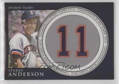 2012 Topps - Manufactured Retired Number Patch #RN-SA - Sparky Anderson