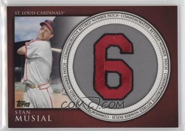 2012 Topps - Manufactured Retired Number Patch #RN-SM - Stan Musial