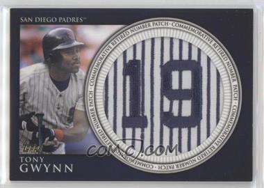 2012 Topps - Manufactured Retired Number Patch #RN-TG - Tony Gwynn [EX to NM]