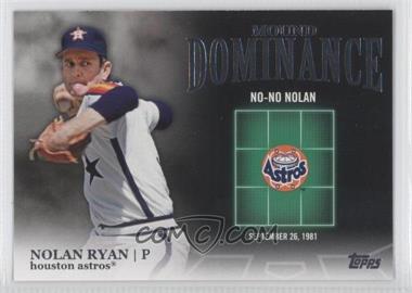 2012 Topps - Mound Dominance #MD-8 - Nolan Ryan