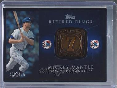 2012 Topps - Retired Rings #RR-MM - Mickey Mantle /736