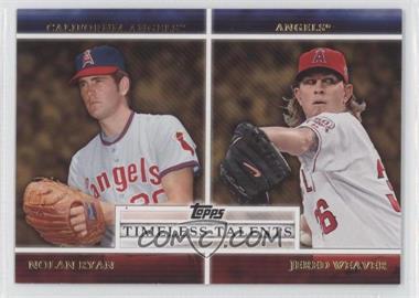 2012 Topps - Timeless Talents #TT-14 - Nolan Ryan, Jered Weaver