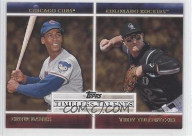 2012 Topps - Timeless Talents #TT-20 - Troy Tulowitzki, Ernie Banks