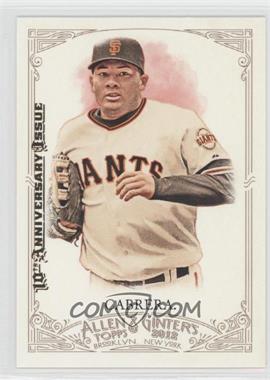 2012 Topps Allen & Ginter's - [Base] - 2015 Buyback 10th Anniversary Issue #158 - Melky Cabrera