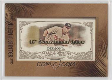 2012 Topps Allen & Ginter's - [Base] - 2015 Buyback Minis Allen & Ginter Back Framed 10th Anniversary Issue #104 - Ian Desmond