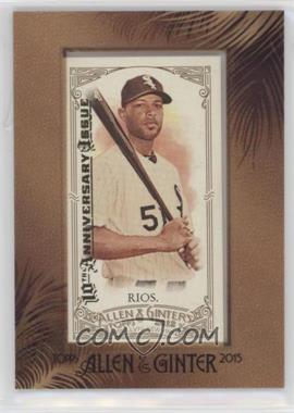 2012 Topps Allen & Ginter's - [Base] - 2015 Buyback Minis Allen & Ginter Back Framed 10th Anniversary Issue #65 - Alex Rios