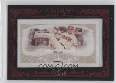 2012 Topps Allen & Ginter's - [Base] - Silk Mini Framed #177 - Stephen Drew /10