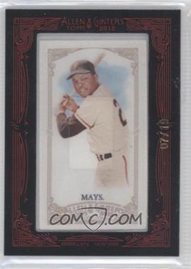 2012 Topps Allen & Ginter's - [Base] - Silk Mini Framed #210 - Willie Mays /10