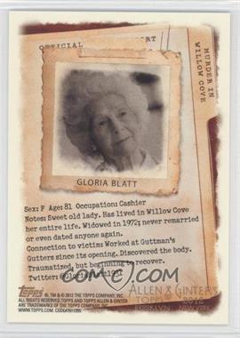 2012 Topps Allen & Ginter's - Code Cards #_GLBL - Gloria Blatt