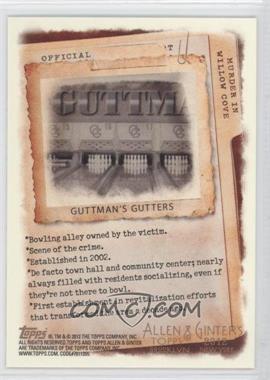 2012 Topps Allen & Ginter's - Code Cards #_GUGU - Guttman's Gutters