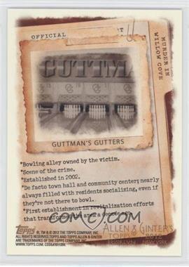2012 Topps Allen & Ginter's - Code Cards #_GUGU - Guttman's Gutters