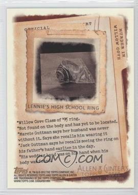 2012 Topps Allen & Ginter's - Code Cards #_LEHS - Lennie's High School Ring