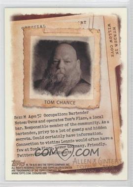 2012 Topps Allen & Ginter's - Code Cards #_TOCH - Tom Chance