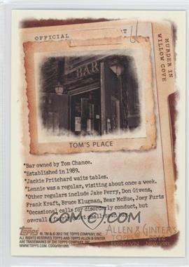 2012 Topps Allen & Ginter's - Code Cards #_TOPL - Tom's Place