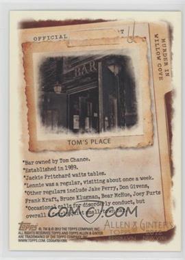 2012 Topps Allen & Ginter's - Code Cards #_TOPL - Tom's Place