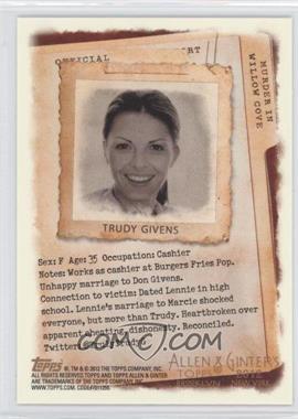 2012 Topps Allen & Ginter's - Code Cards #_TRGI - Trudy Givens