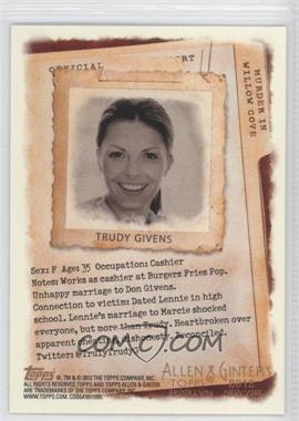 2012 Topps Allen & Ginter's - Code Cards #_TRGI - Trudy Givens