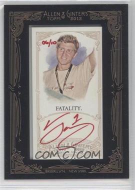 2012 Topps Allen & Ginter's - Framed Mini Autographs - Red Ink #AGA-FT1 - Fatal1ty /10