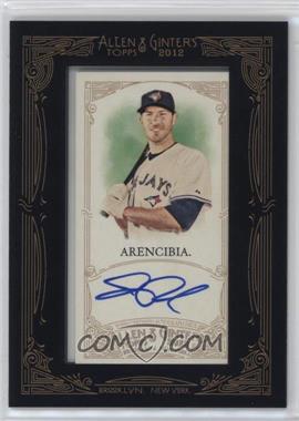 2012 Topps Allen & Ginter's - Framed Mini Autographs #AGA-JPA.1 - J.P. Arencibia