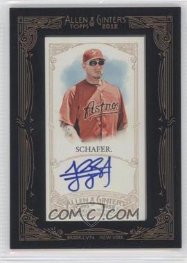 2012 Topps Allen & Ginter's - Framed Mini Autographs #AGA-JS - Jordan Schafer