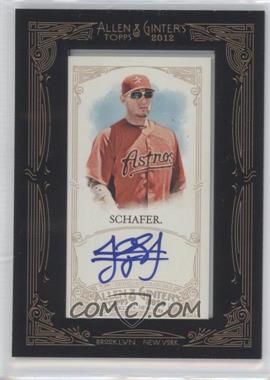 2012 Topps Allen & Ginter's - Framed Mini Autographs #AGA-JS - Jordan Schafer