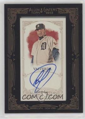 2012 Topps Allen & Ginter's - Framed Mini Autographs #AGA-JV - Jose Valverde