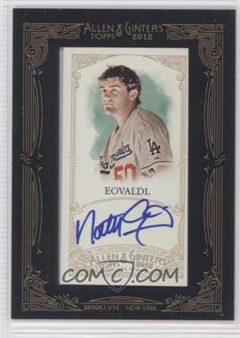 2012 Topps Allen & Ginter's - Framed Mini Autographs #AGA-NE - Nathan Eovaldi