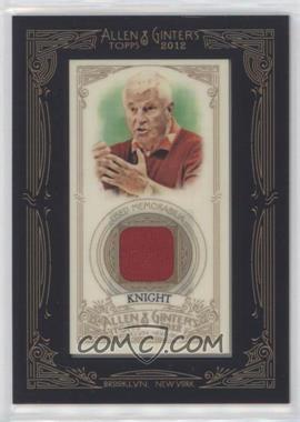 2012 Topps Allen & Ginter's - Framed Mini Relics #AGR-BK - Bob Knight